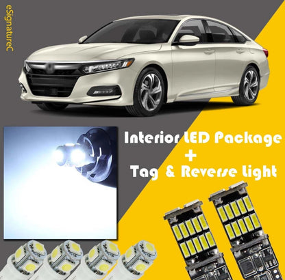 16x White LED Interior + Reverse Light Package For Honda Accord 2013 - 2023 TOOL